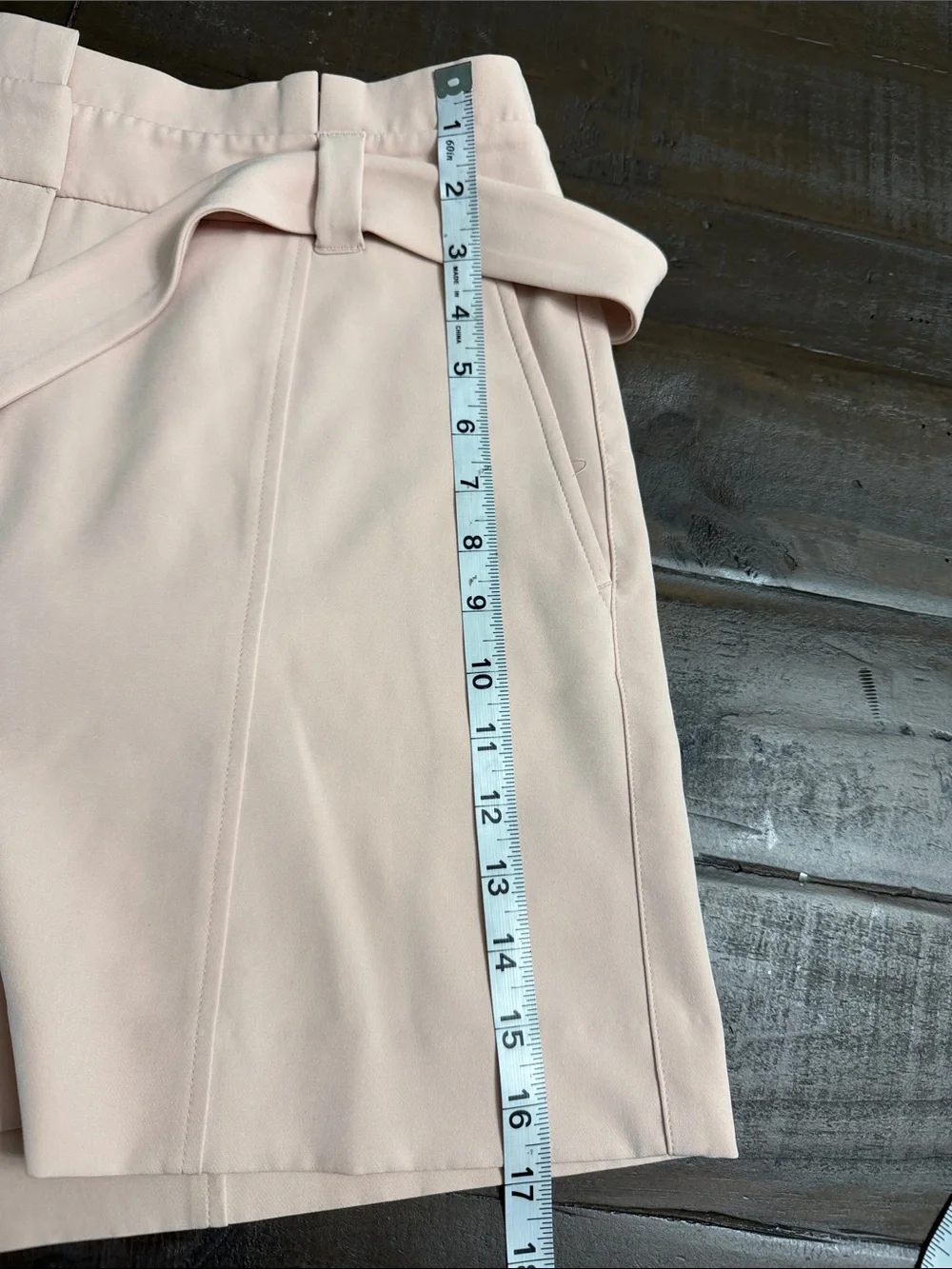 White House Black Market Blush Cream Tailored Shorts
